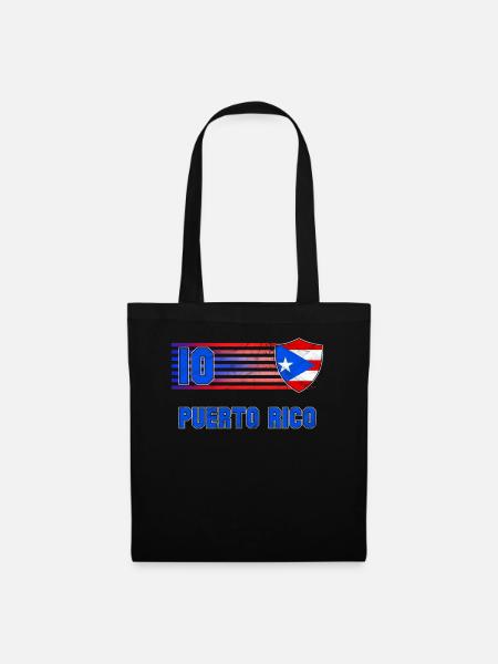Puerto Rico - Stoffbeutel - Schwarz