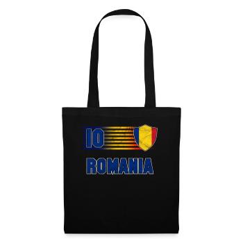 Roumanie - Sac en tissu - noir - Devant