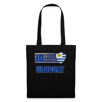 Uruguay - Stoffbeutel - Schwarz - Vorne