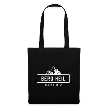 Berg Heil - Stoffbeutel - Schwarz - Vorne