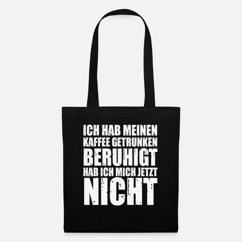 Nicht Beruhigt - Stoffbeutel - Schwarz