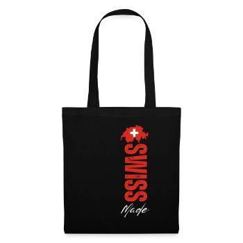 Made in Switzerland, Swiss pride - Tote Bag - black - Front