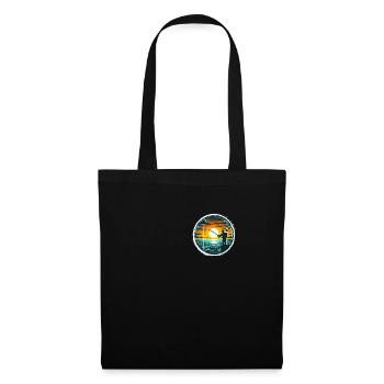Sunset Angler - Fishing Gift Men - Tote Bag - black - Front