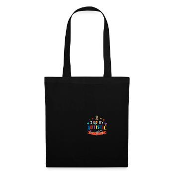 J’aime ma fille autiste autiste maman autiste - Sac en tissu - noir - Devant