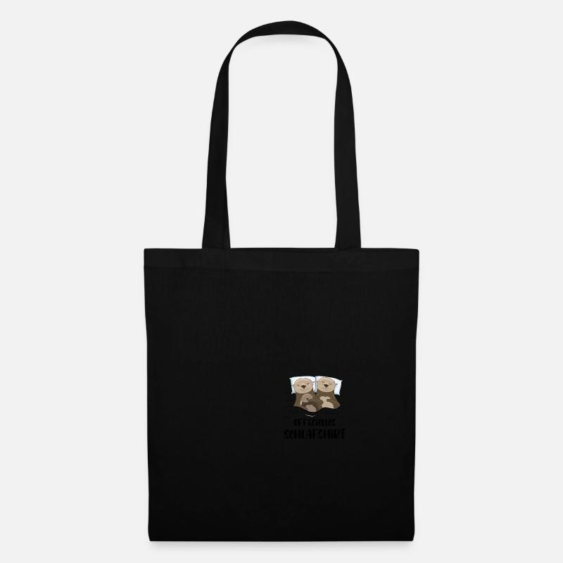 Offizielles Otter Schlafshirt - Stoffbeutel - Schwarz
