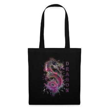 DRAGON DRACHE - Stoffbeutel - Schwarz - Vorne