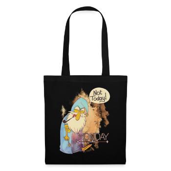 I hate monday not today! Wizard design - Tote Bag - black - Front