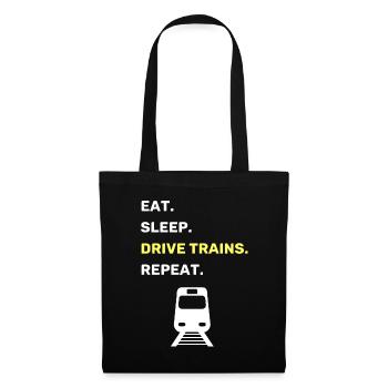 Train leader train funny saying - Tote Bag - black - Front