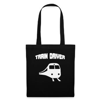 Train driver platoon train - Tote Bag - black - Front