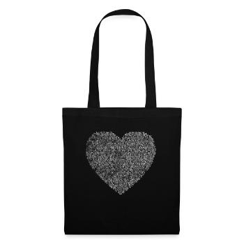 Jésus amour - Sac en tissu - noir - Devant