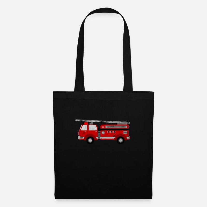 Feuerwehr - Stoffbeutel - Schwarz