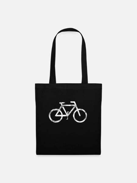 Fahrradtour Fahrradfahrer Fahrrad Geschenk - Stoffbeutel - Schwarz