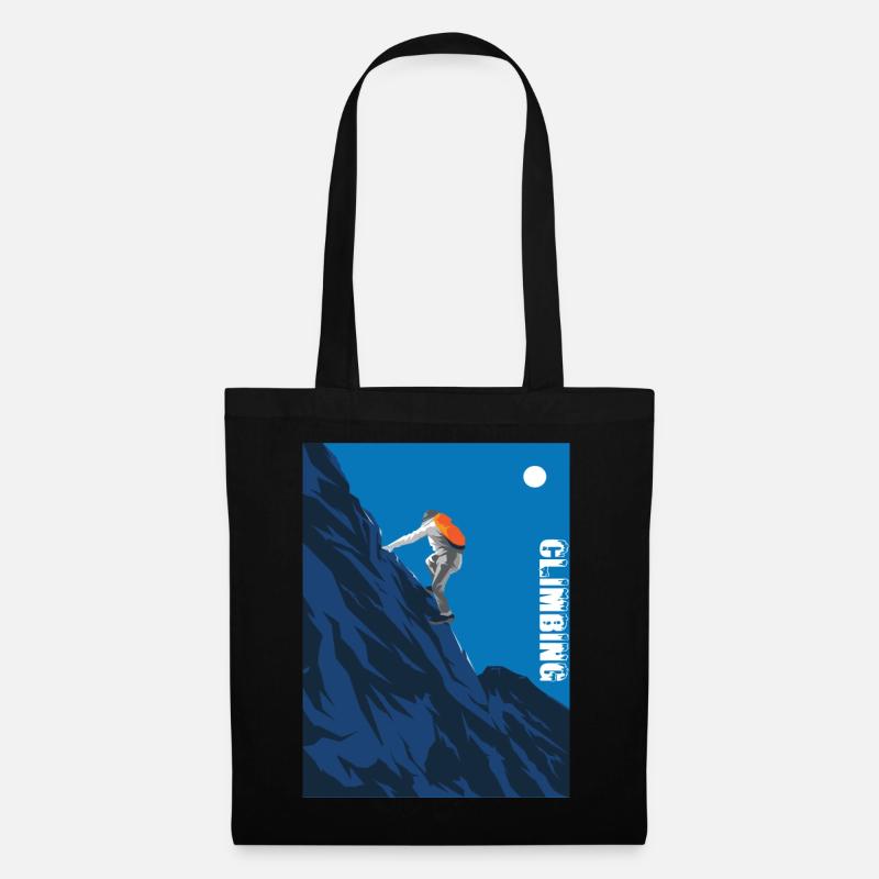 Climbing Climbing Climber Bouldering Mountaineering - Tote Bag - black
