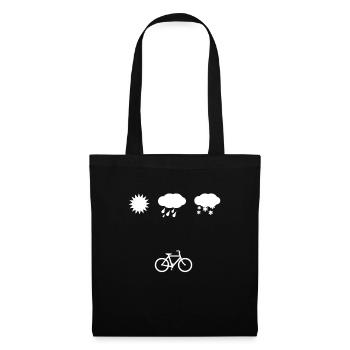 Bicycle Mountainbiker Sport Cyclist - Tote Bag - black - Front