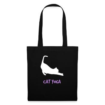 Chat amoureux de la gueule de bois animal de compagnie drôle - Sac en tissu - noir - Devant