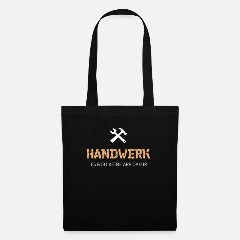 Handwerker Handwerk Baustelle - Stoffbeutel - Schwarz