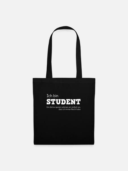 Student - Stoffbeutel - Schwarz