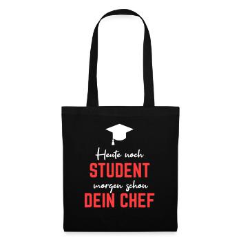lustiger Spruch Student Studium Universität - Stoffbeutel - Schwarz - Vorne