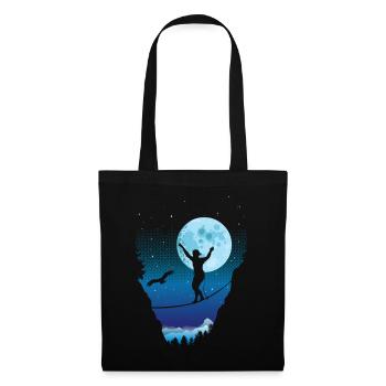 Moonlight slackline - Tote Bag - black - Front