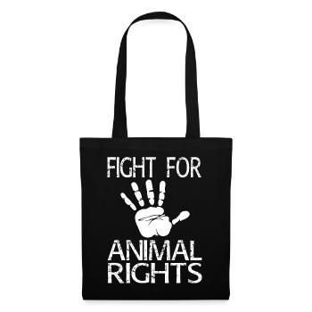 Protection des animaux Militants des droits des animaux Environnement Climat - Sac en tissu - noir - Devant