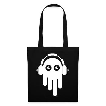 music ghost symbol beats monster funny funny icon - Tote Bag - black - Front