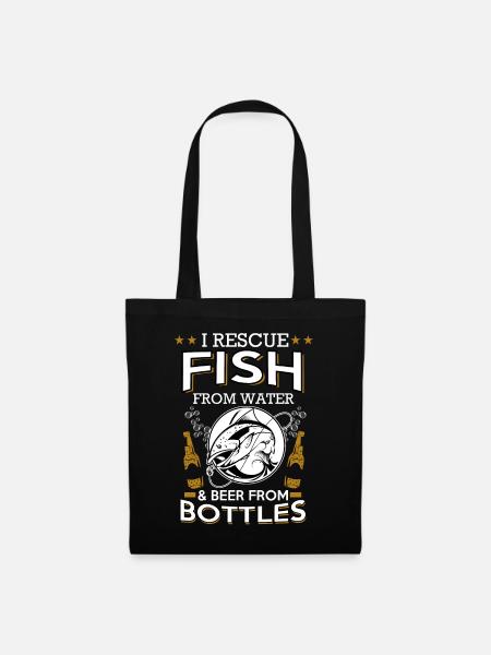 BEER FISH - Stoffbeutel - Schwarz