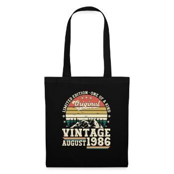 Original Août millésime 1986 36ème anniversaire - Sac en tissu - noir - Devant