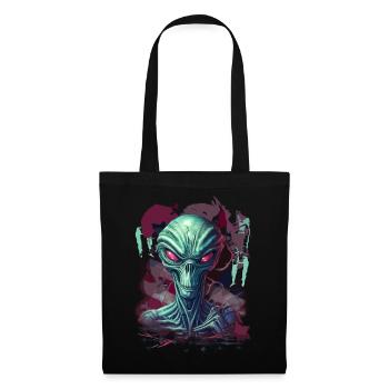 Cooler Alien - Stoffbeutel - Schwarz - Vorne