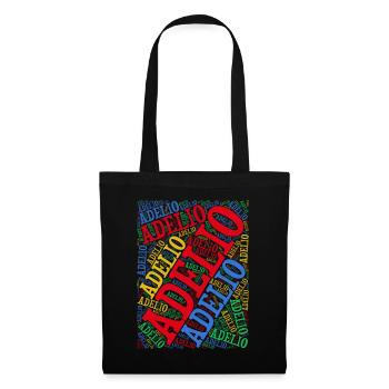 T-Shirt Adelio T-Shirt Wortwolke Geschenkidee - Stoffbeutel - Schwarz - Vorne