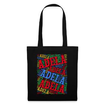 T-Shirt Adela Wortwolke T-Shirt Geschenkidee - Stoffbeutel - Schwarz - Vorne