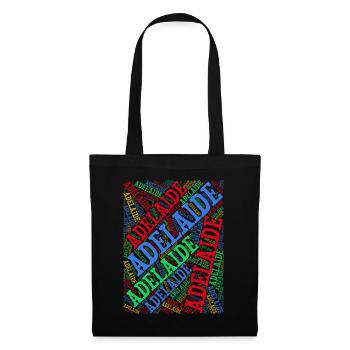 Adelaide T-Shirt T-Shirt Wortwolke Geschenkidee - Stoffbeutel - Schwarz - Vorne