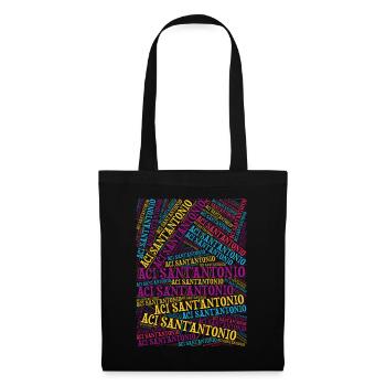 t-shirt Sicilia Aci Sant’Antonio nuage de mots - Sac en tissu - noir - Devant