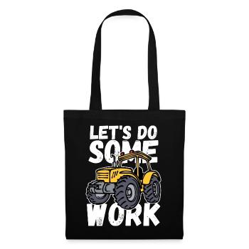Déclaration de tracteur agricole Tracteur de terrain - Sac en tissu - noir - Devant