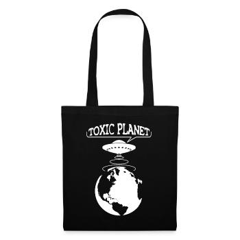 Toxic Planet - UFO ecology - Tote Bag - black - Front
