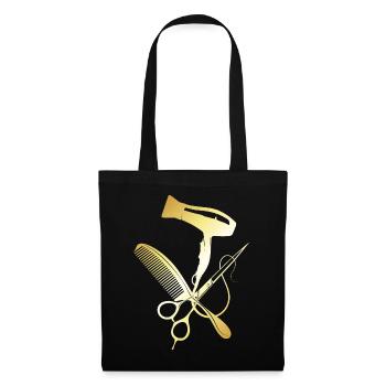 hairdresser, hairdresser, hairdresser - Tote Bag - black - Front