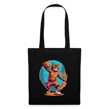 Basket-ball pour chat - Sac en tissu - noir - Devant
