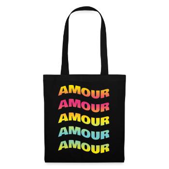t-shirt amour love love Liebe t-shirt gift - Tote Bag - black - Front