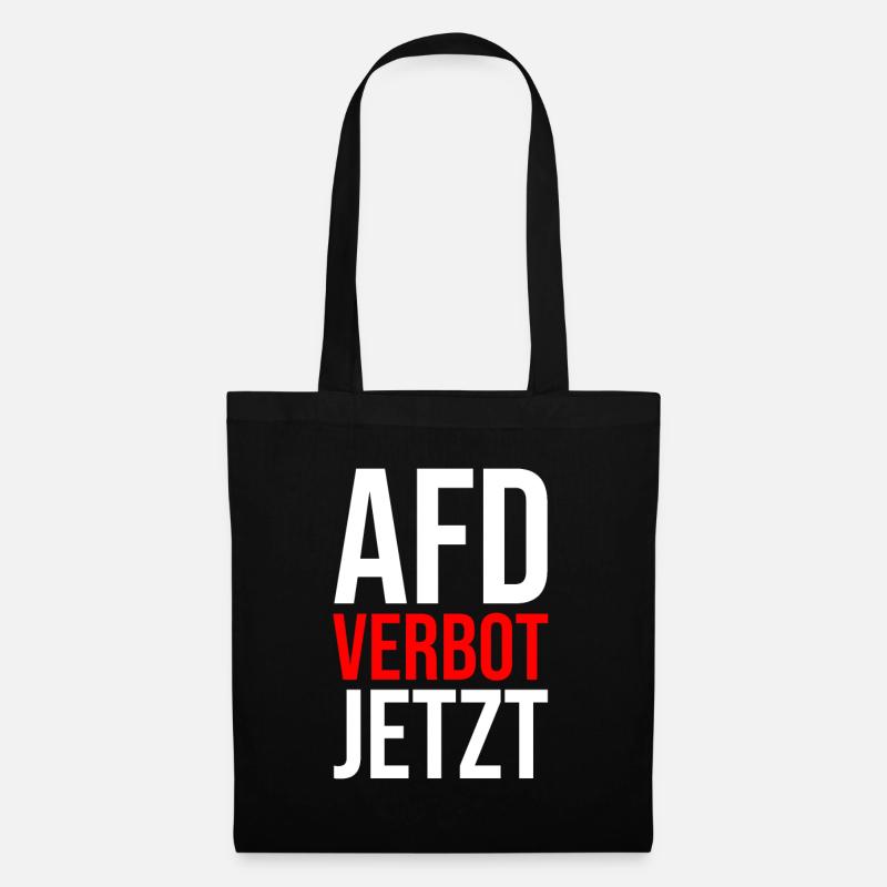 AFD VERBOT JETZT - Stoffbeutel - Schwarz
