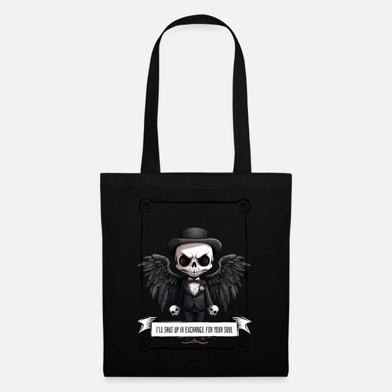 Angel - Skull - Stoffbeutel - Schwarz