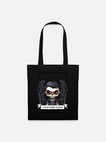 Angel - Skull - Stoffbeutel - Schwarz