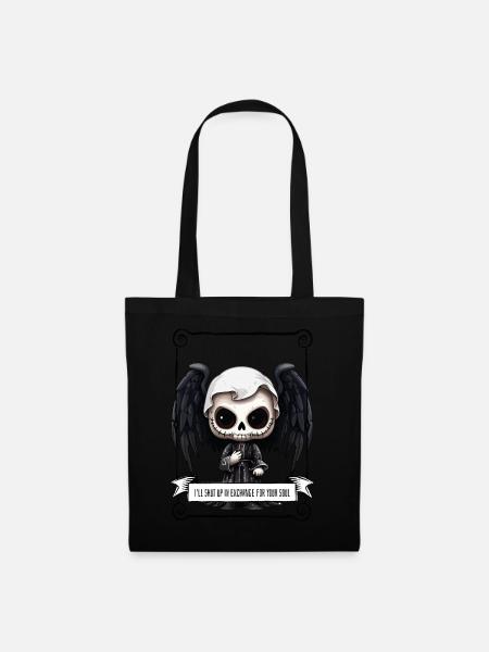 Angel - Skull - Stoffbeutel - Schwarz