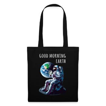 Good morning earth Astronaut - Tote Bag - black - Front