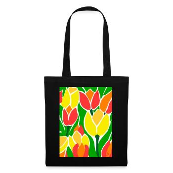EG Tulips I Flowers I Tulip Festival I Gift Idea - Tote Bag - black - Front