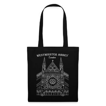 London, Westminster Abbey, Zeichnung England - Stoffbeutel - Schwarz - Vorne