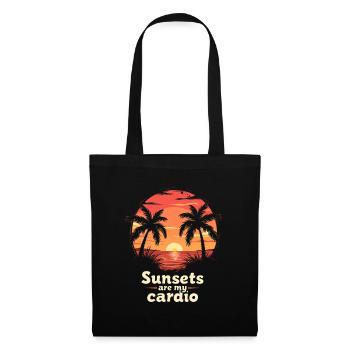 Sunsets Are My Cardio - Tote Bag - black - Front