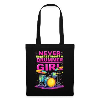 Ne sous-estimez jamais une batteuse - Sac en tissu - noir - Devant