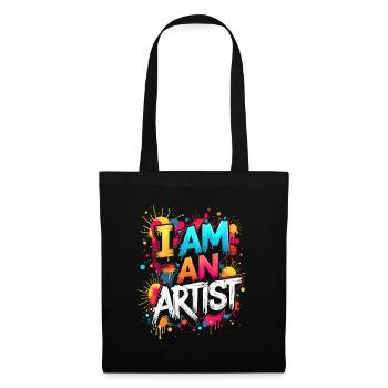 I AM AN ARTIST - Tote Bag - black - Front