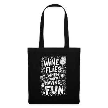 LE VIN VOLE QUAND ON S’AMUSE - Sac en tissu - noir - Devant