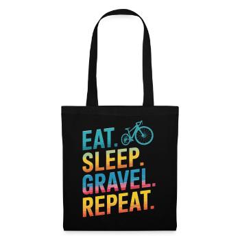 Conception motivante du mode de vie cycliste - Sac en tissu - noir - Devant