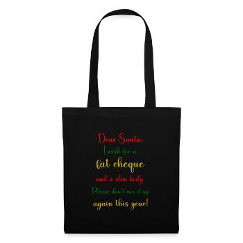 Dear Santa - Tote Bag - black - Front